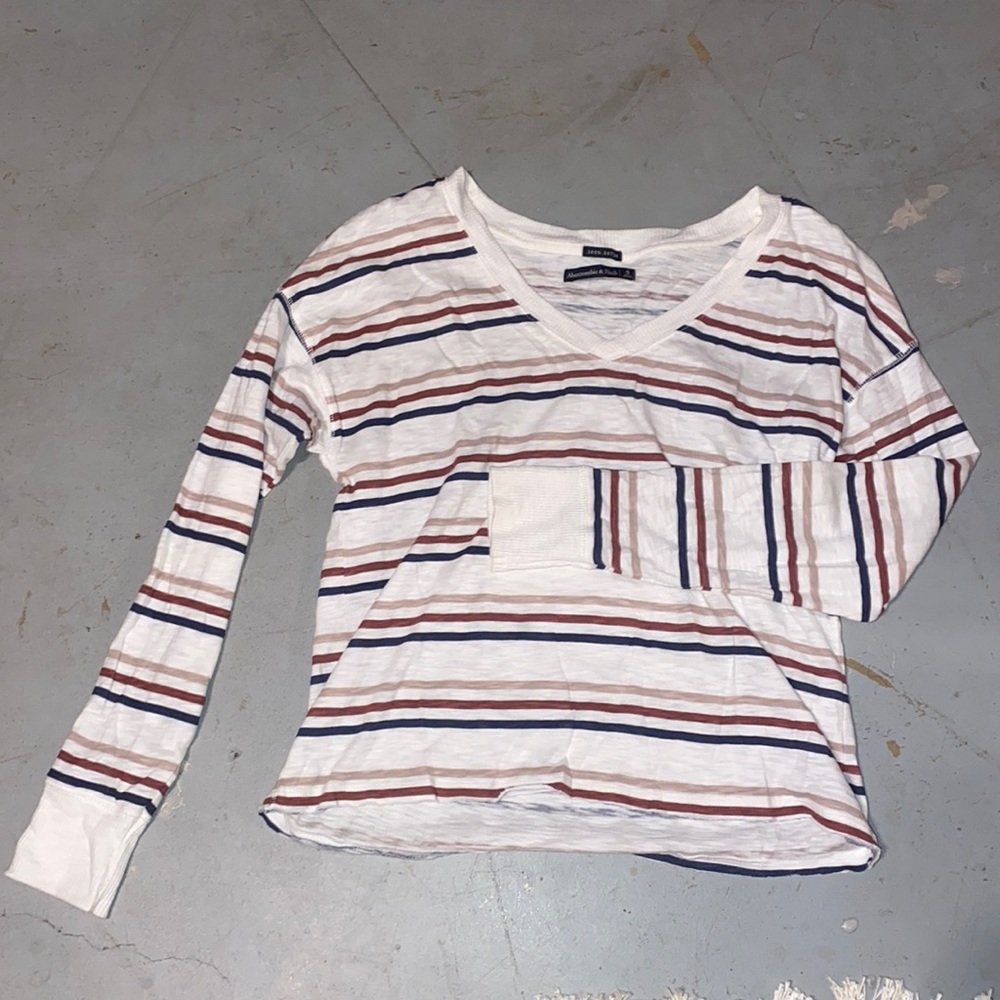 Striped long sleeved shirt